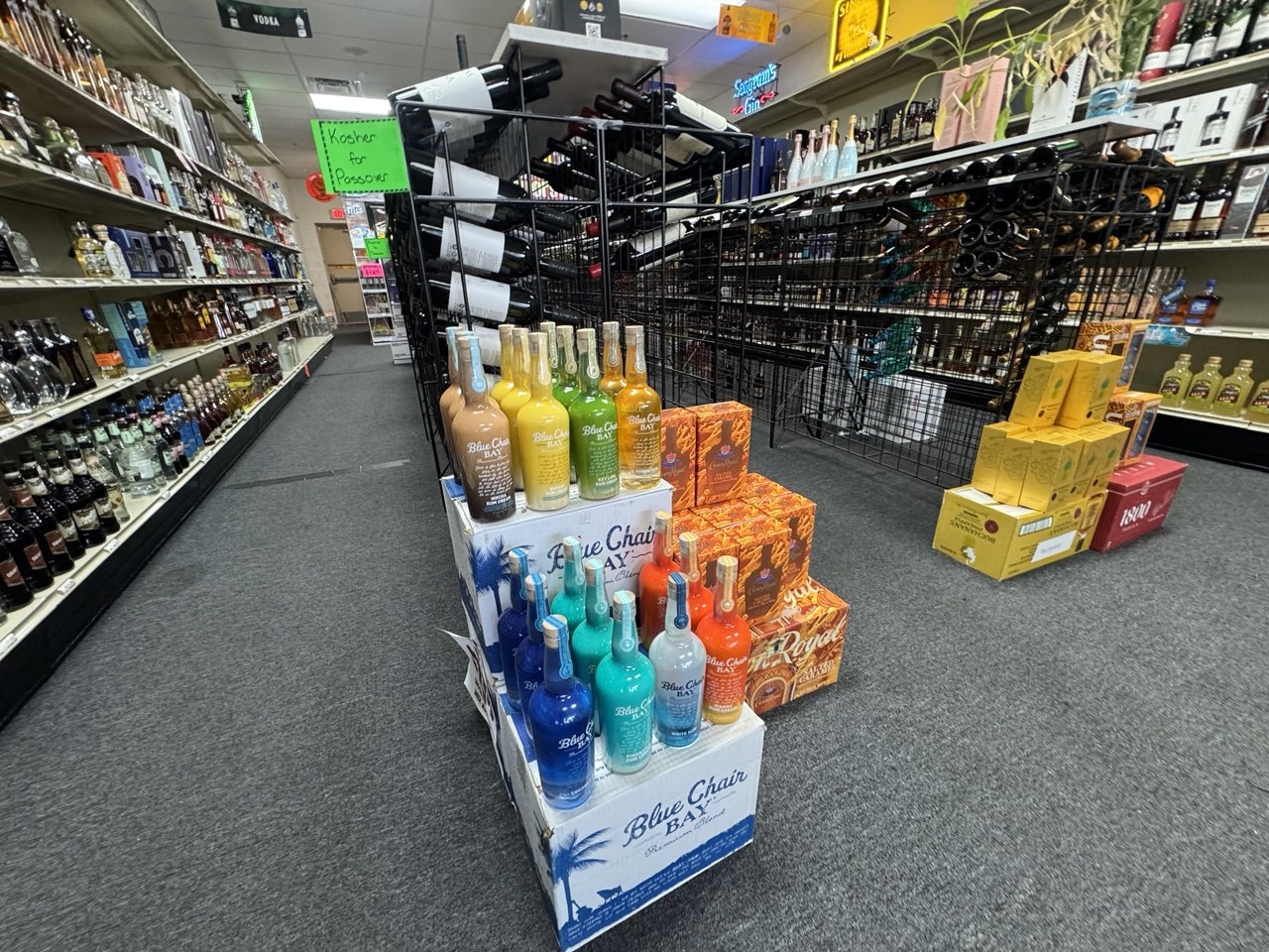 Liquor store inventory before short-notice commercial liquidation