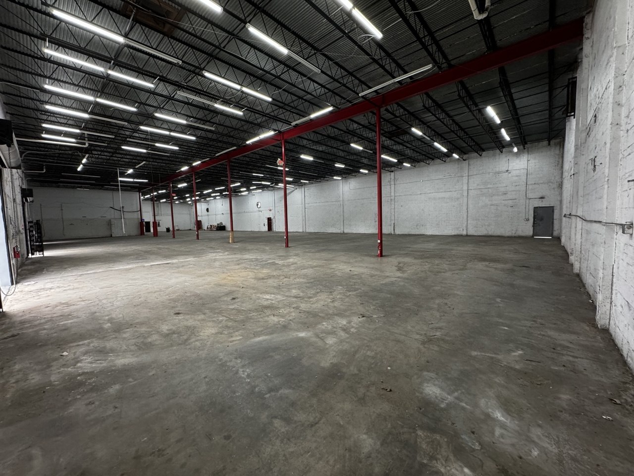 Motorcycle parts warehouse after cleanout