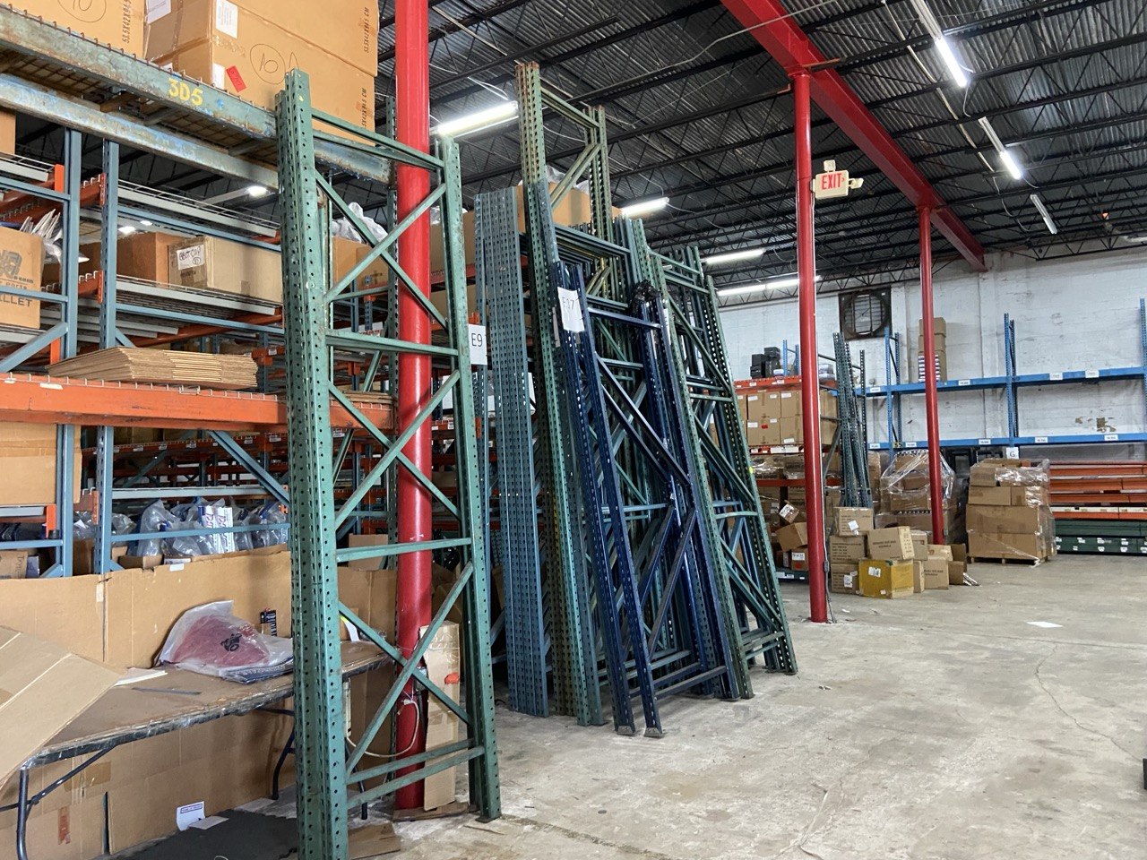 Mid-project staging and aisle clearing